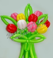 Букет №10 «Тюльпаны разноцветные»