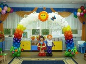 Композиция из воздушных шаров "Выпускной в детском саду". Сет № 1