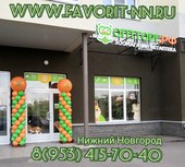 Стойки из воздушных шаров с логотипом компании для оформления открытия магазина "ЗооОпторг"